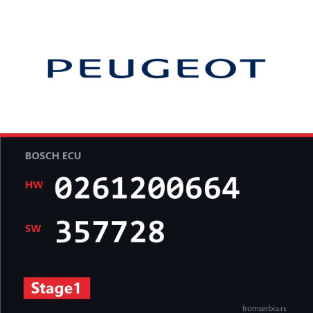 Peugeot 405 0261200664 357728 Stage1 tuning file