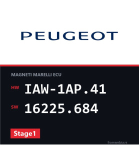Peugeot 106 IAW-1AP.41 16225.684 Stage1 tuning file