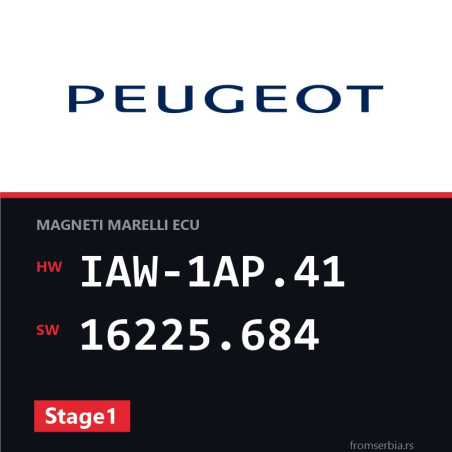 Peugeot 106 IAW-1AP.41 16225.684 Stage1 tuning file