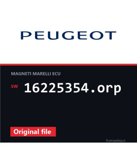 Peugeot 106 16225354.orp original ECU file