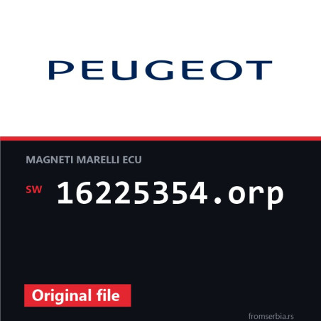Peugeot 106 16225354.orp original ECU file