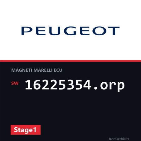 Peugeot 106 16225354.orp Stage1 tuning file