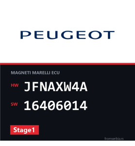 Peugeot 206 JFNAXW4A 16406014 Stage1 tuning file