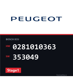 Peugeot 406 0281010363 353049 Stage1 tuning file