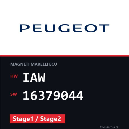 Peugeot 206 IAW 16379044 Stage1 / Stage2 tuning file