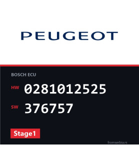 Peugeot 206 0281012525 376757 Stage1 tuning file
