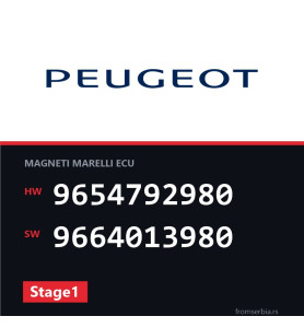 Peugeot 307 9654792980 9664013980 Stage1 tuning file