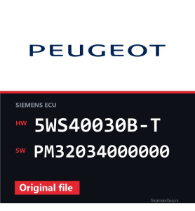 Peugeot 307 5WS40030B-T PM32034000000 original ECU file
