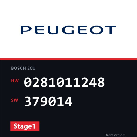 Peugeot 307 0281011248 379014 Stage1 tuning file