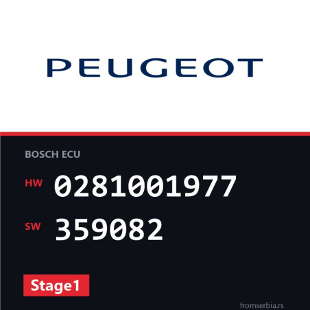 Peugeot 406 0281001977 359082 Stage1 tuning file