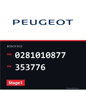 Peugeot 406 0281010877 353776 Stage1 tuning file
