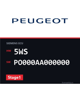 Peugeot 407 5WS PO000AA000000 Stage1 tuning file
