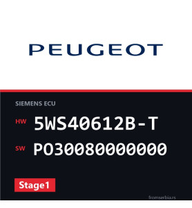 Peugeot 407 5WS40612B-T PO30080000000 Stage1 tuning file