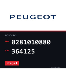 Peugeot 607 0281010880 364125 Stage1 tuning file