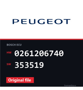 Peugeot 406 0261206740 353519 original ECU file