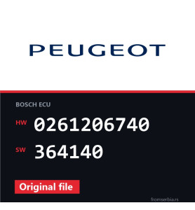 Peugeot 406 0261206740 364140 original ECU file