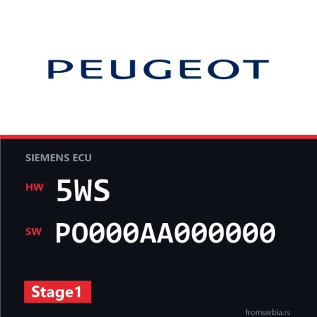 Peugeot 407 5WS PO000AA000000 Stage1 tuning file