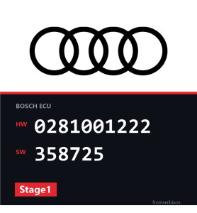 Audi A3 0281001222 358725 Stage1 tuning file
