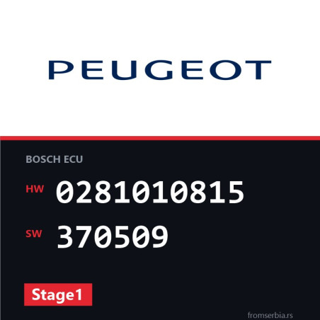 Peugeot Expert 0281010815 370509 Stage1 tuning file