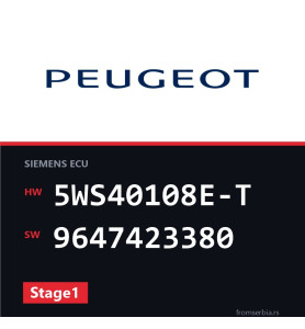 Peugeot Partner 5WS40108E-T 9647423380 Stage1 tuning file