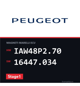 Peugeot 206 IAW48P2.70 16447.034 Stage1 tuning file