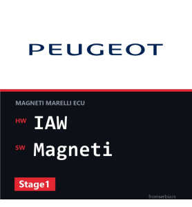 Peugeot 206 IAW Magneti Stage1 tuning file