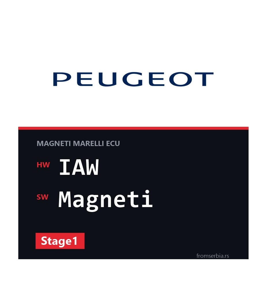 Peugeot 206 IAW Magneti Stage1 tuning file