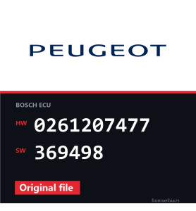 Peugeot 206 0261207477 369498 original ECU file