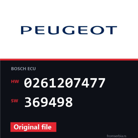 Peugeot 206 0261207477 369498 original ECU file
