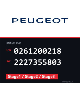 Peugeot 306 0261200218 2227355803 Stage1 / Stage2 / Stage3 tuning file