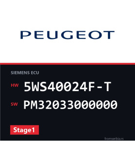 Peugeot 307 5WS40024F-T PM32033000000 Stage1 tuning file