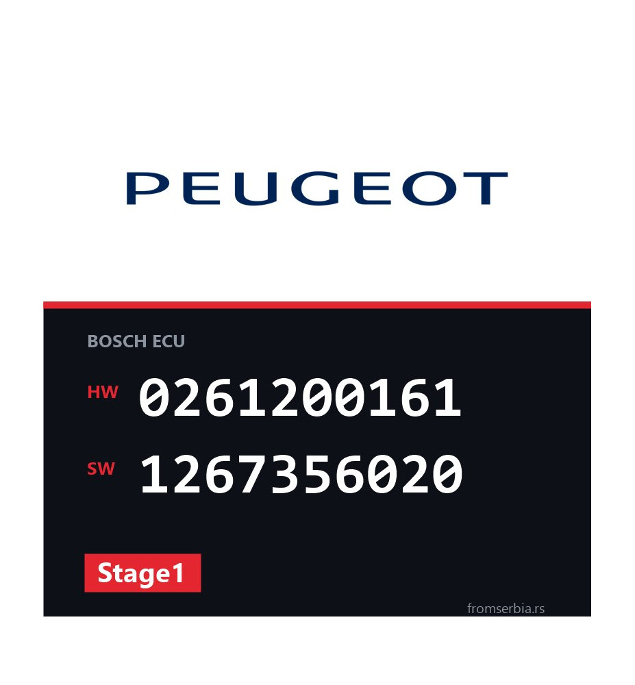 Peugeot 405 0261200161 1267356020 Stage1 tuning file