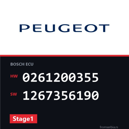 Peugeot 405 0261200355 1267356190 Stage1 tuning file