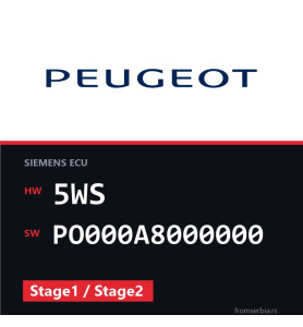 Peugeot 407 5WS PO000A8000000 Stage1 / Stage2 tuning file