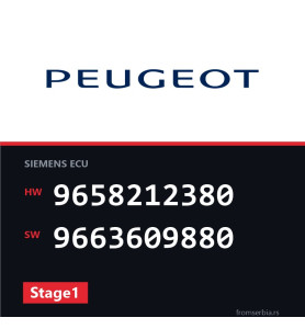 Peugeot 307 9658212380 9663609880 Stage1 tuning file