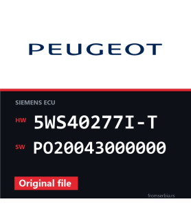 Peugeot 307 5WS40277I-T PO20043000000 original ECU file