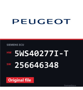 Peugeot 307 5WS40277I-T 256646348 original ECU file