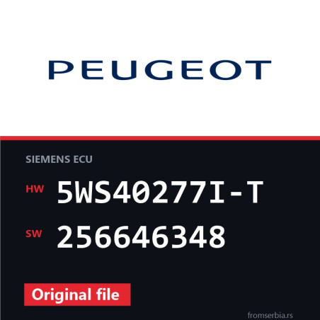 Peugeot 307 5WS40277I-T 256646348 original ECU file