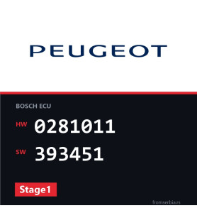 Peugeot 407 0281011 393451 Stage1 tuning file