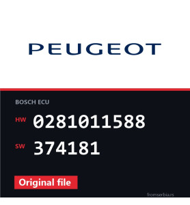 Peugeot 407 0281011588 374181 original ECU file