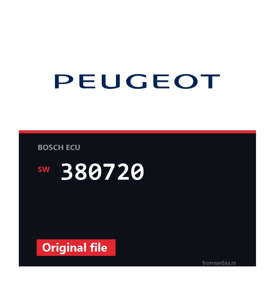 Peugeot 407 380720 original ECU file
