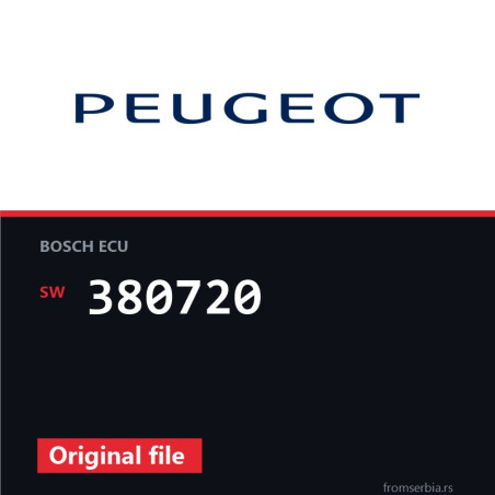 Peugeot 407 380720 original ECU file