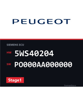 Peugeot 407 5WS40204 PO000AA000000 Stage1 tuning file