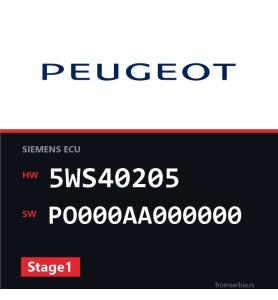 Peugeot 407 5WS40205 PO000AA000000 Stage1 tuning file