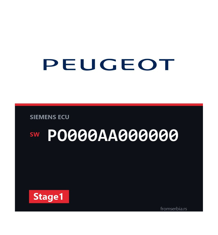 Peugeot 407 PO000AA000000 Stage1 tuning file