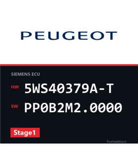 Peugeot 407 5WS40379A-T PP0B2M2.0000 Stage1 tuning file
