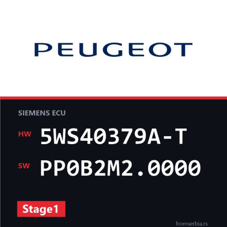 Peugeot 407 5WS40379A-T PP0B2M2.0000 Stage1 tuning file