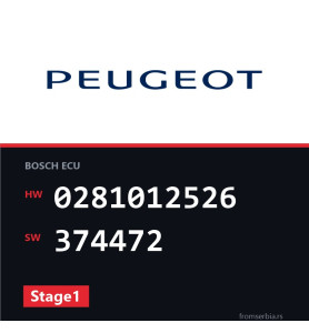 Peugeot 207 0281012526 374472 Stage1 tuning file