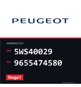 Peugeot 307 5WS40029 9655474580 Stage1 tuning file