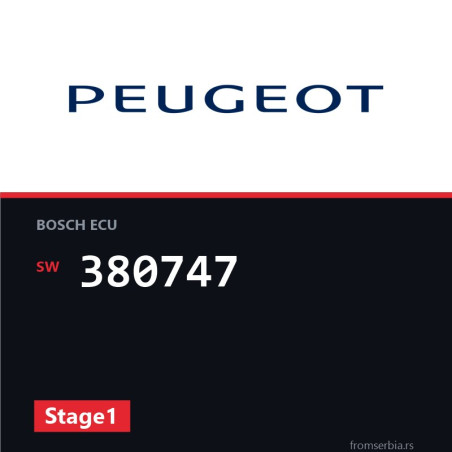Peugeot 307 380747 Stage1 tuning file